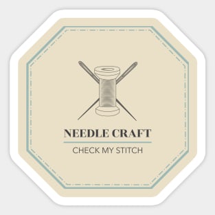 Sewing - Needle Craft 1 Sticker